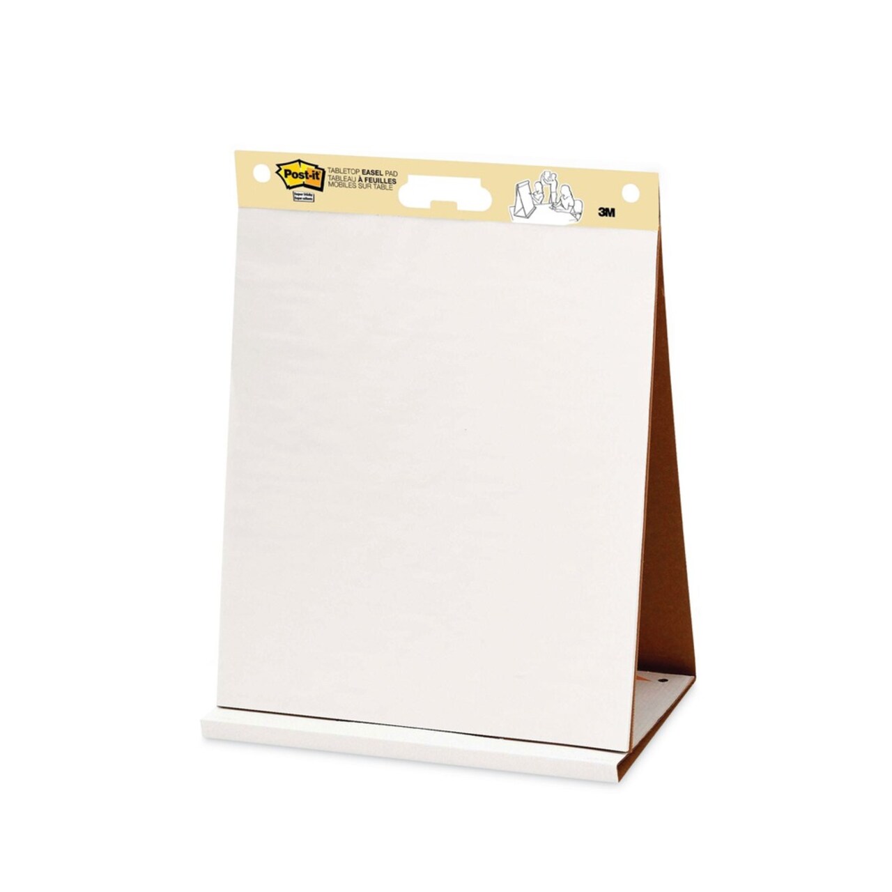 Post-it Easel Pads Super Sticky 20 in. x 23 in. Unruled Original Tabletop Easel Pad with Self-Stick Sheets - White (20-Sheets/Pad)